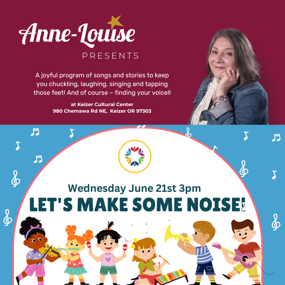 Let's Make Some Noise a free event at Kaizer community Library with Anne-Louise Sterry